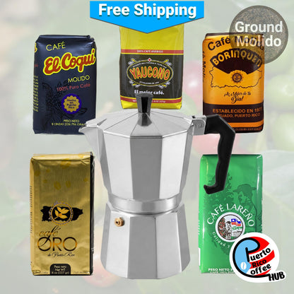 Small Heritage Roasters Discovery Set with Greca Coffee Maker