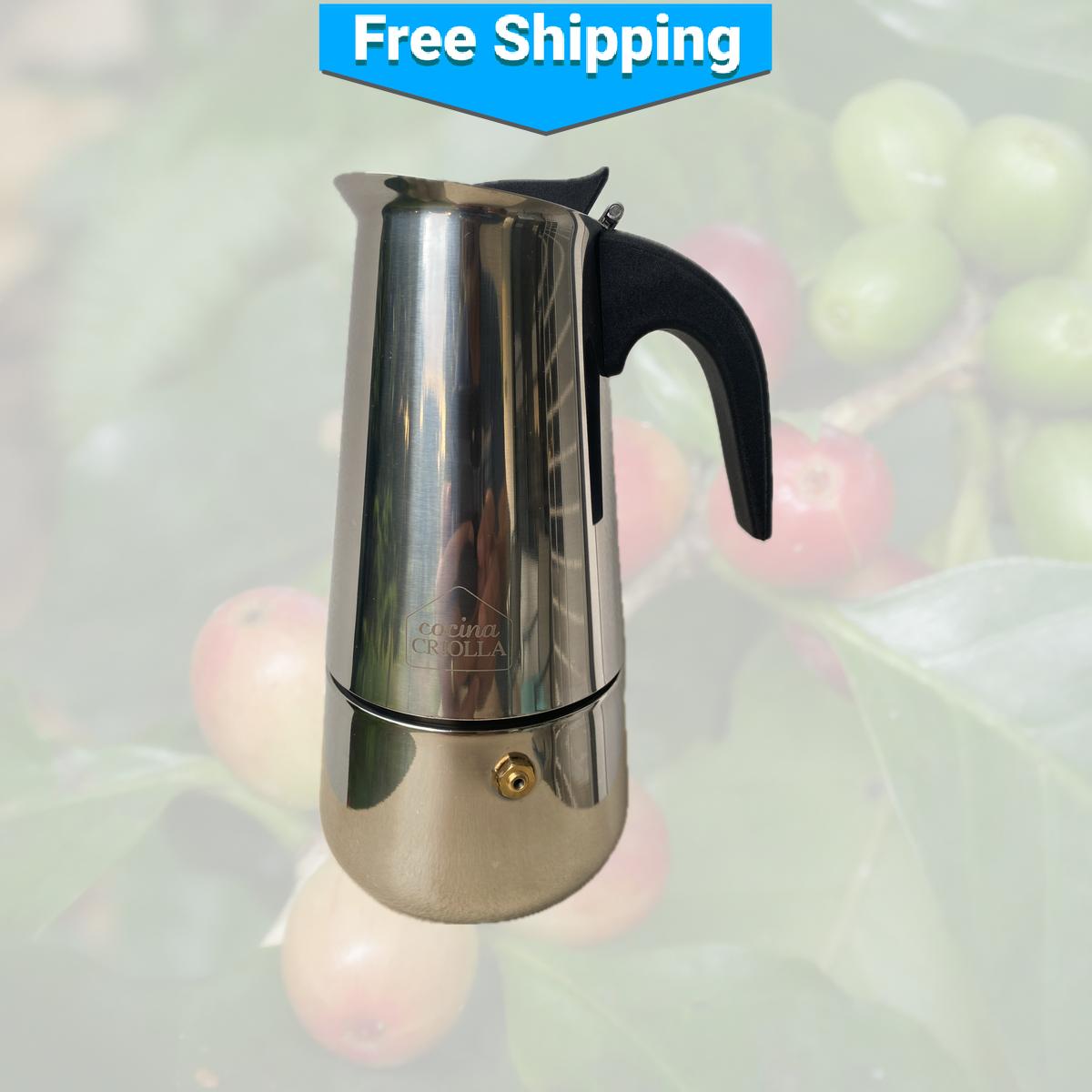 Stainless Steel Moka Pot Coffee Makers by Cocina Criolla – Puerto