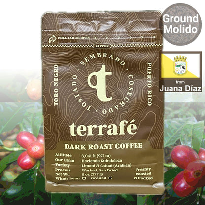 Café Terrafé Ground Coffee: Dark Roast