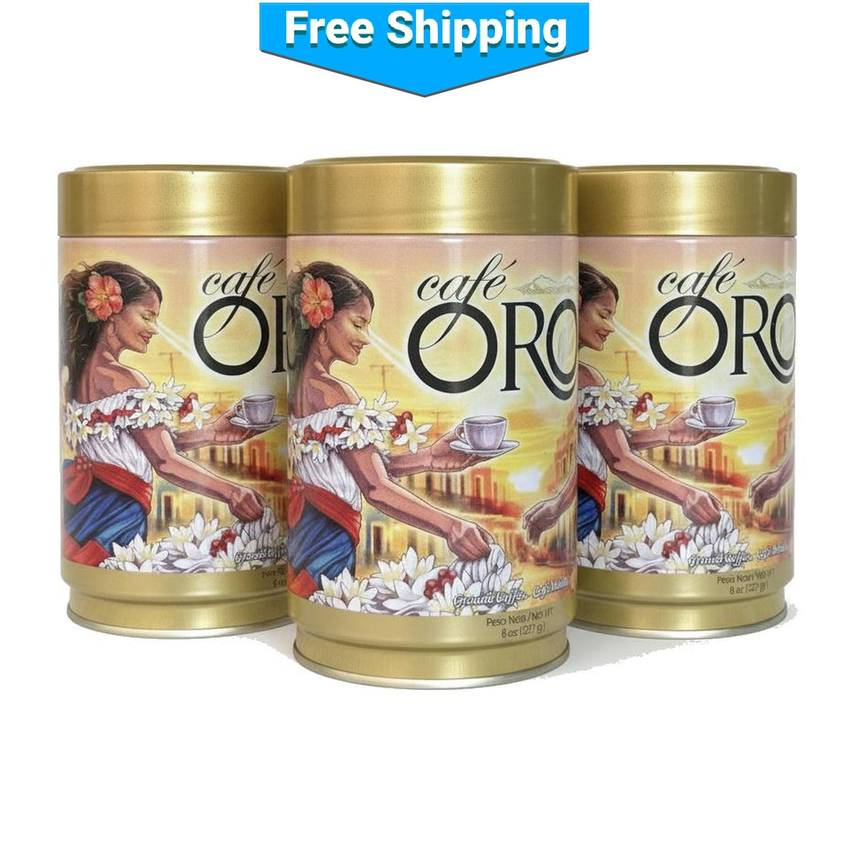 Café Oro Holiday Season 2026 | Ground Coffee 8 Oz Can