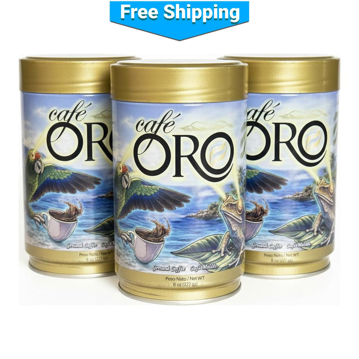 Café Oro Holiday Season 2026 | Ground Coffee 8 Oz Can