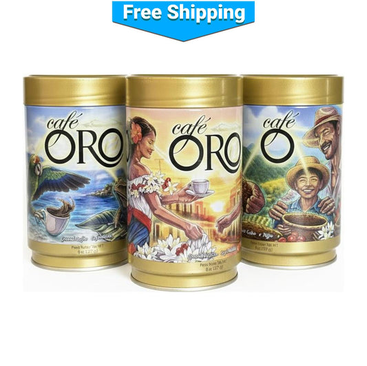Café Oro Holiday Season 2026 | Ground Coffee 8 Oz Can