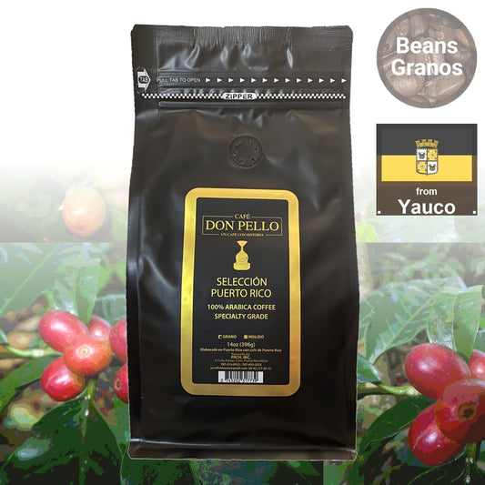 Café Don Pello Specialty Grade Utuado en Grano Tostado