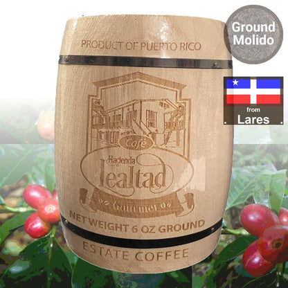 Café Hacienda Lealtad Gourmet Ground Coffee Barrel