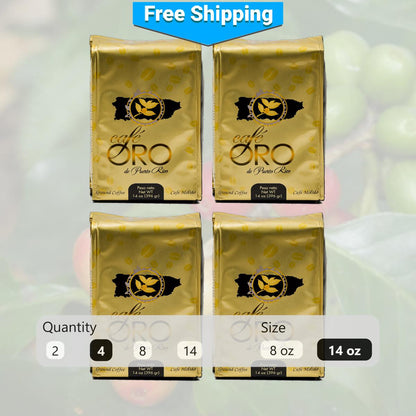 Pick-Your-Size Café Oro Ground Coffee Packs