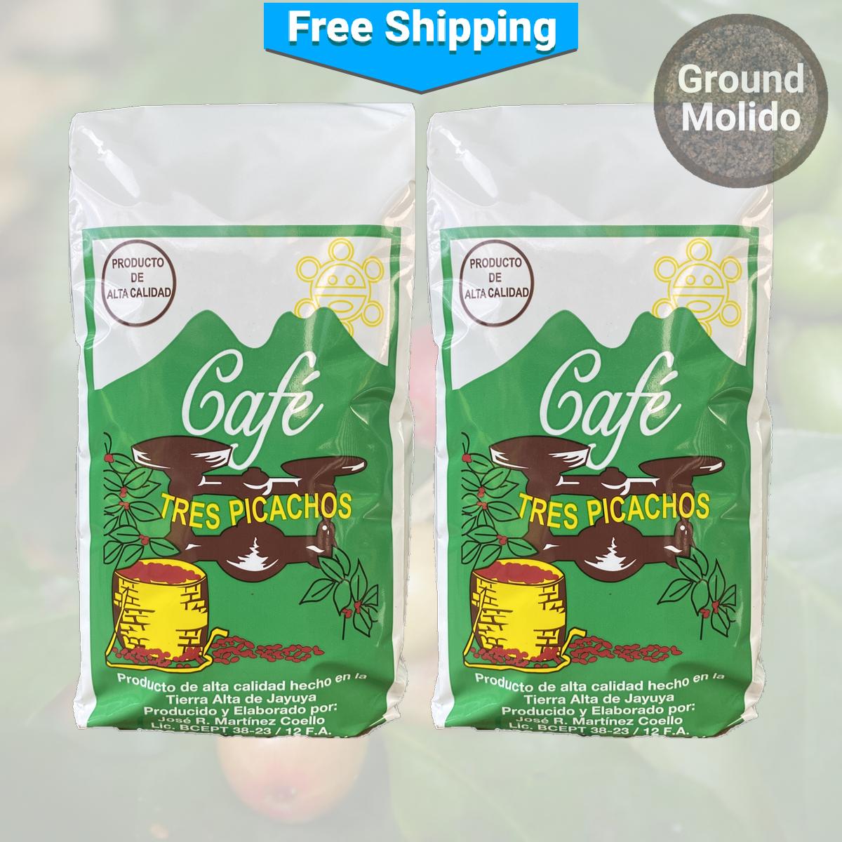 Pick-Your-Size Café Tres Picachos Ground Coffee Packs